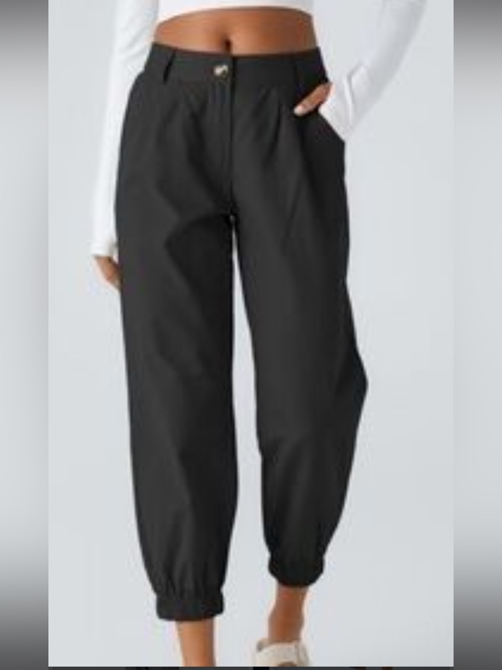 HALARA Gray Cargo Joggers M